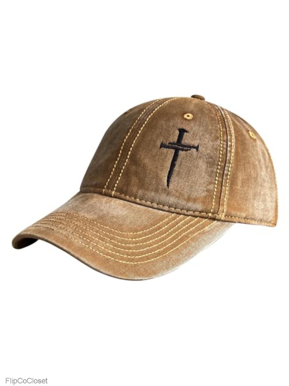 Vintage Washed Baseball Cap Embroidered Cotton Adjustable Snapback Dad Hat